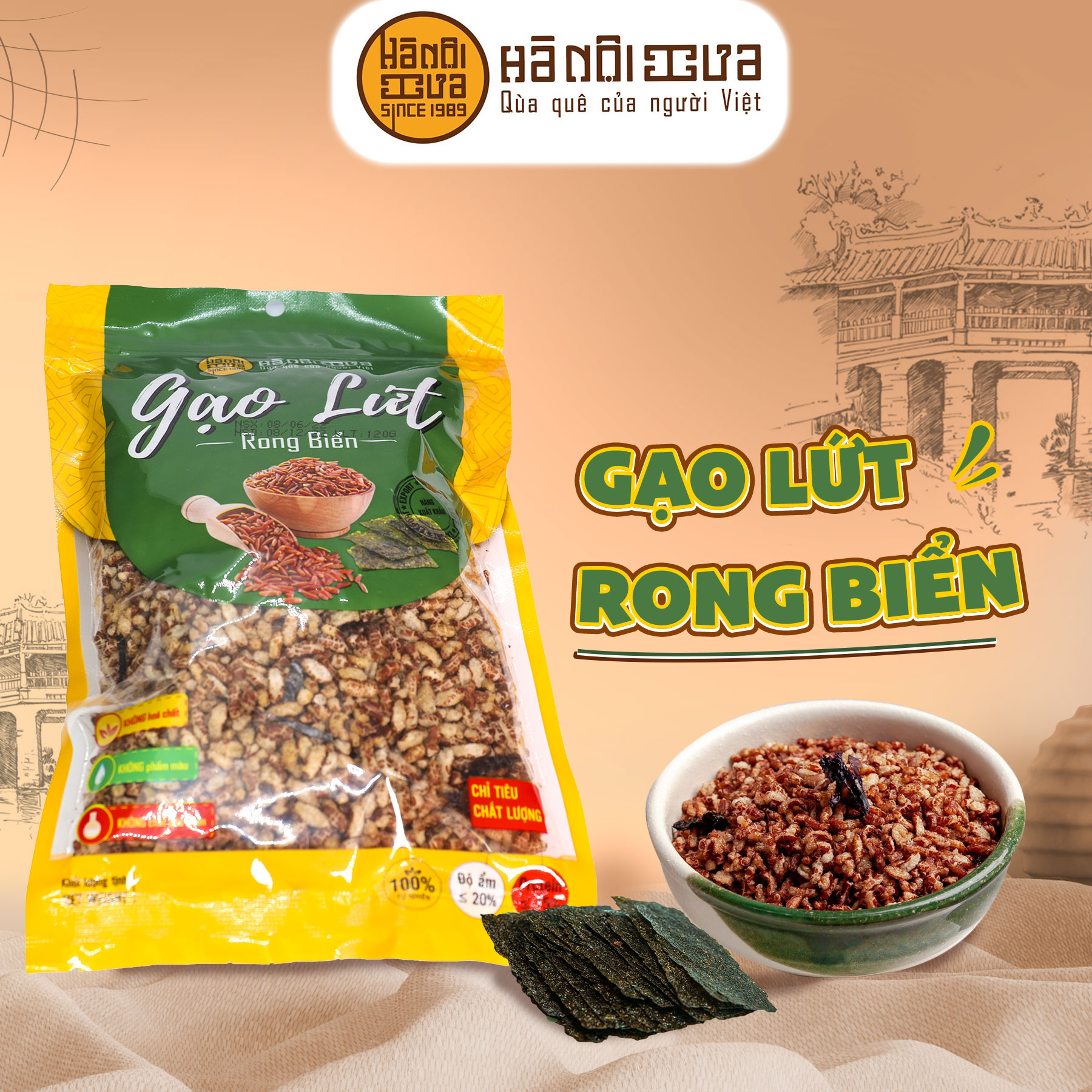 Gạo lứt rong biển gói 120g