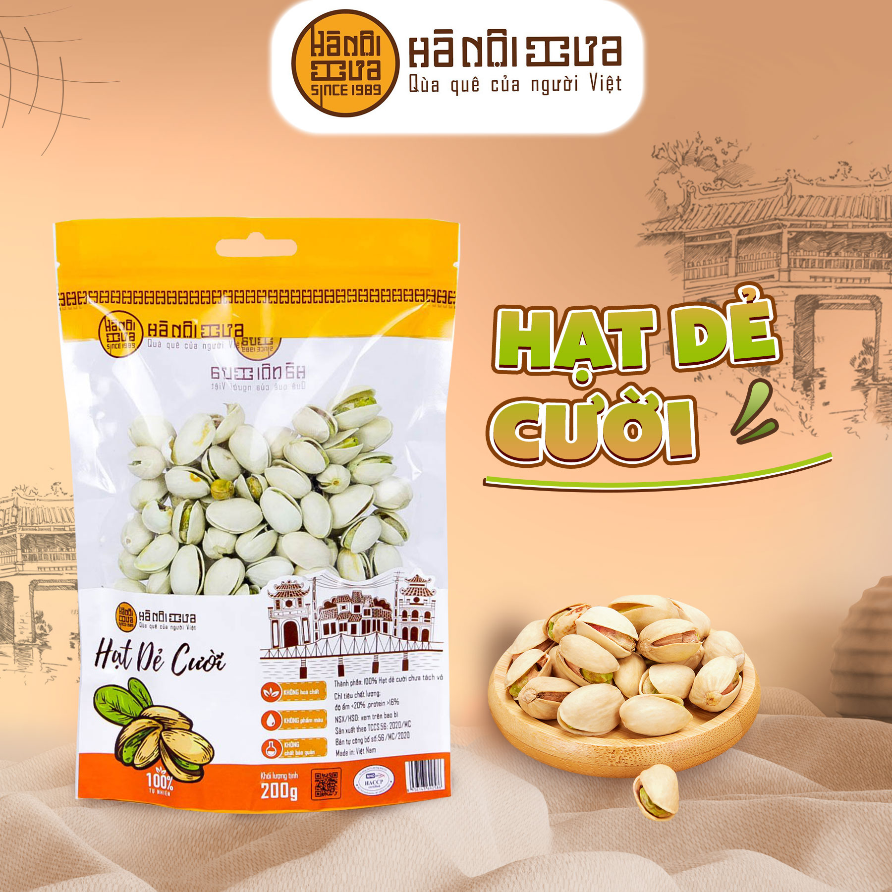 Hạt dẻ cười gói (200g)