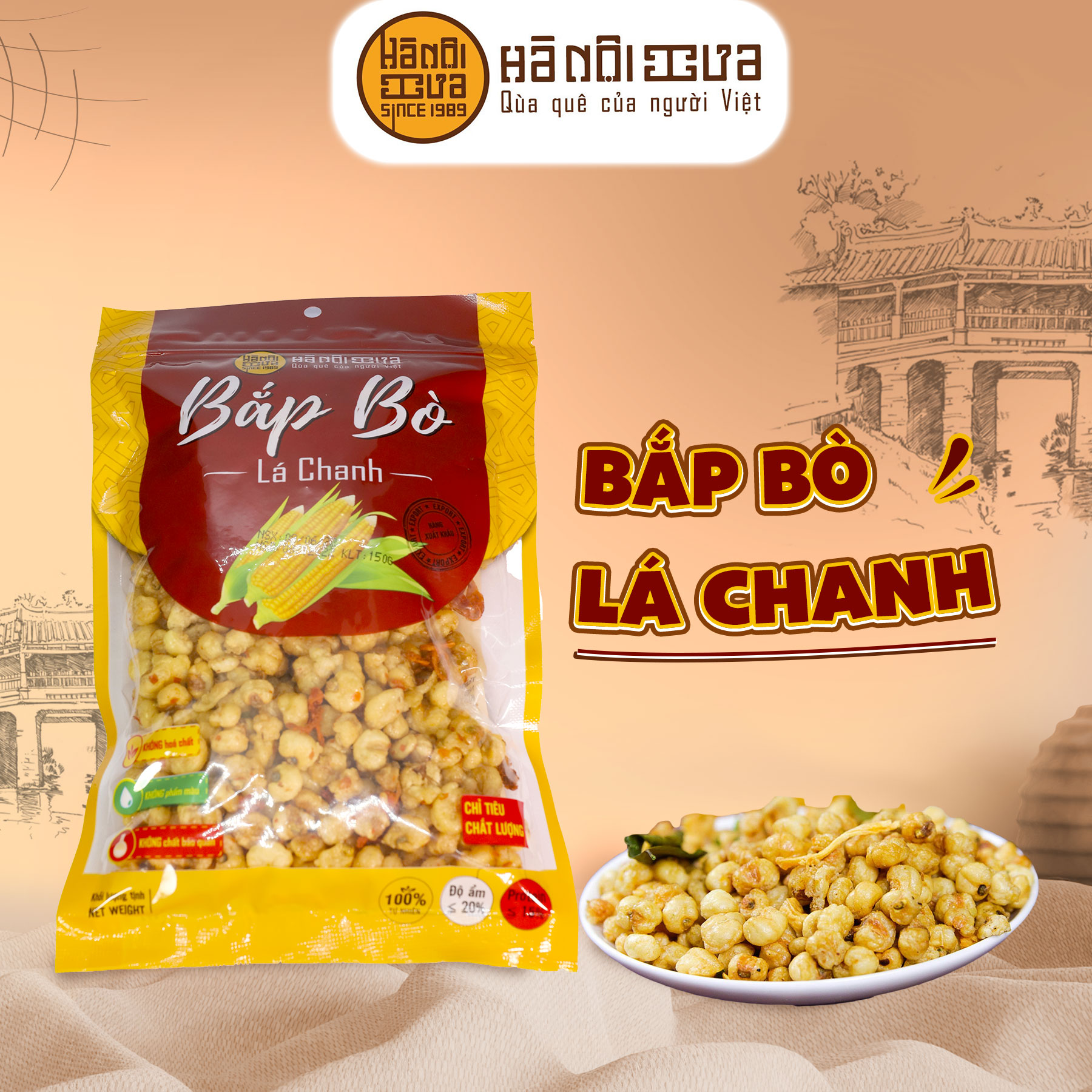 Bắp bò lá chanh gói 150g