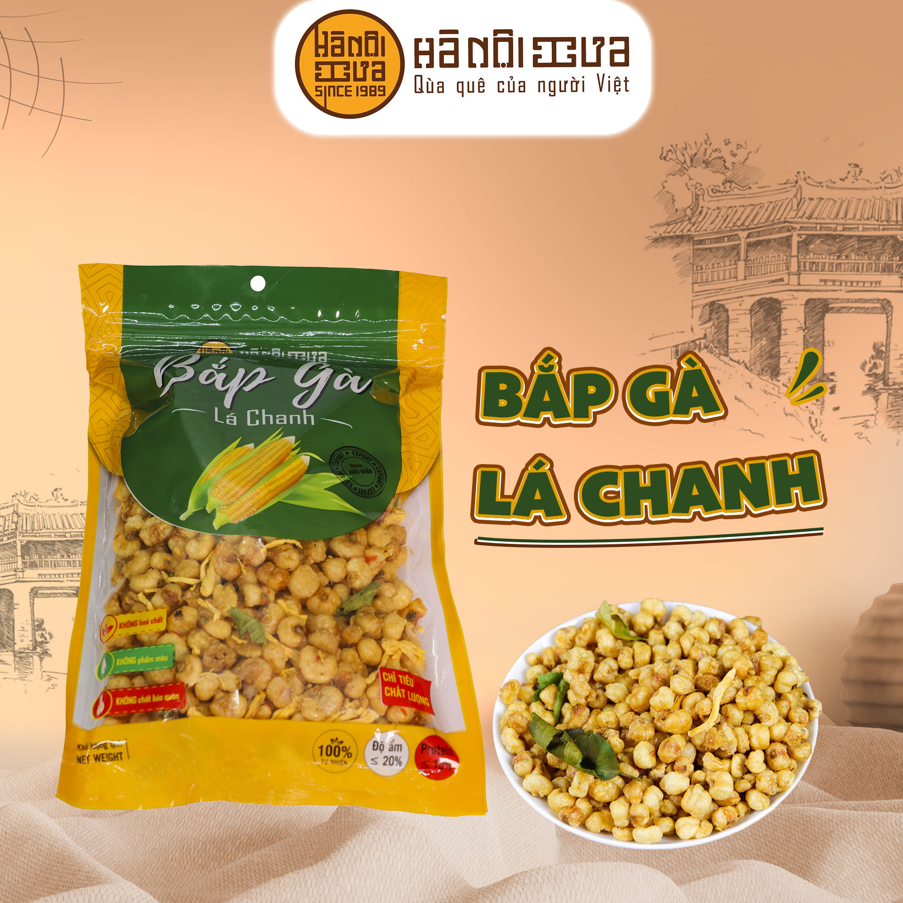 Bắp gà lá chanh gói 120g