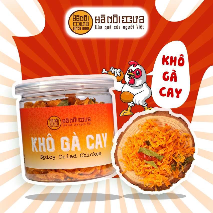 Khô Gà Cay hộp (130g)