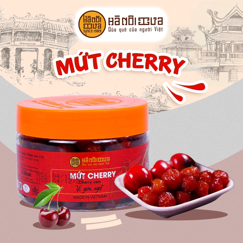 Ô Mai Mứt Cherry hộp (250g)