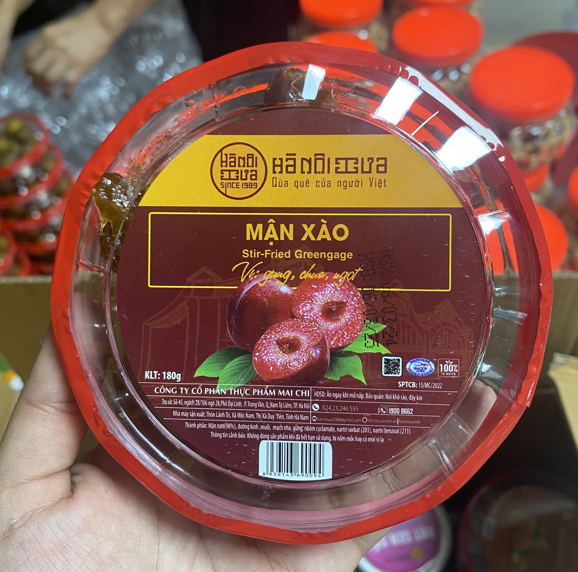 Ô Mai Mận Xào hộp (180g)