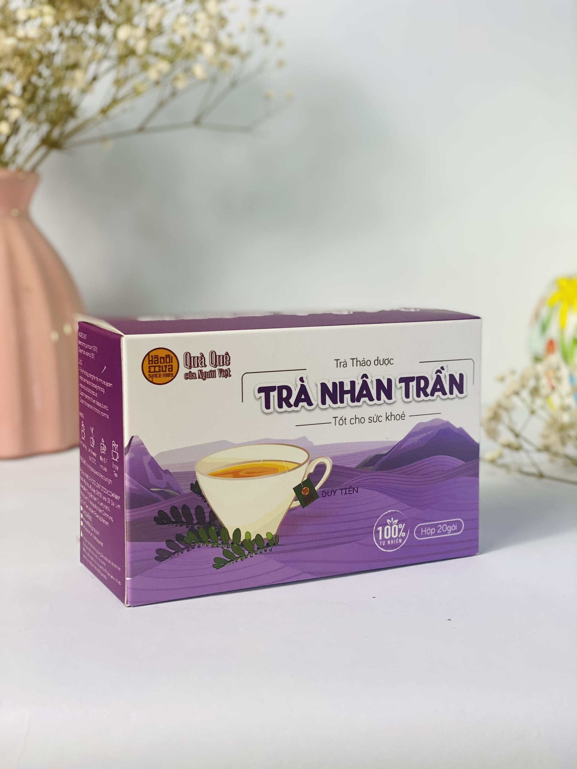 Trà Nhân Trần – Hà Nội XưaTốt cho người viêm gan vàng da, viêm túi mật, tiểu vàng, tiểu đục ít, phụ nữ sau sinh ăn chậm tiêu