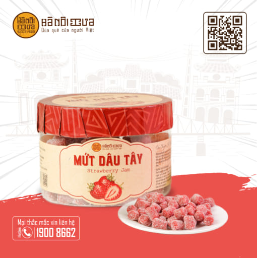 Ô mai mứt dâu tây