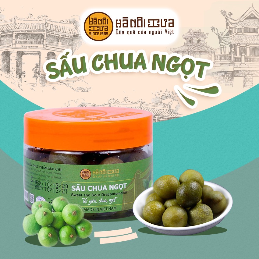 Ô Mai Sấu Chua Cay Hà Nội Xưa Food 250g