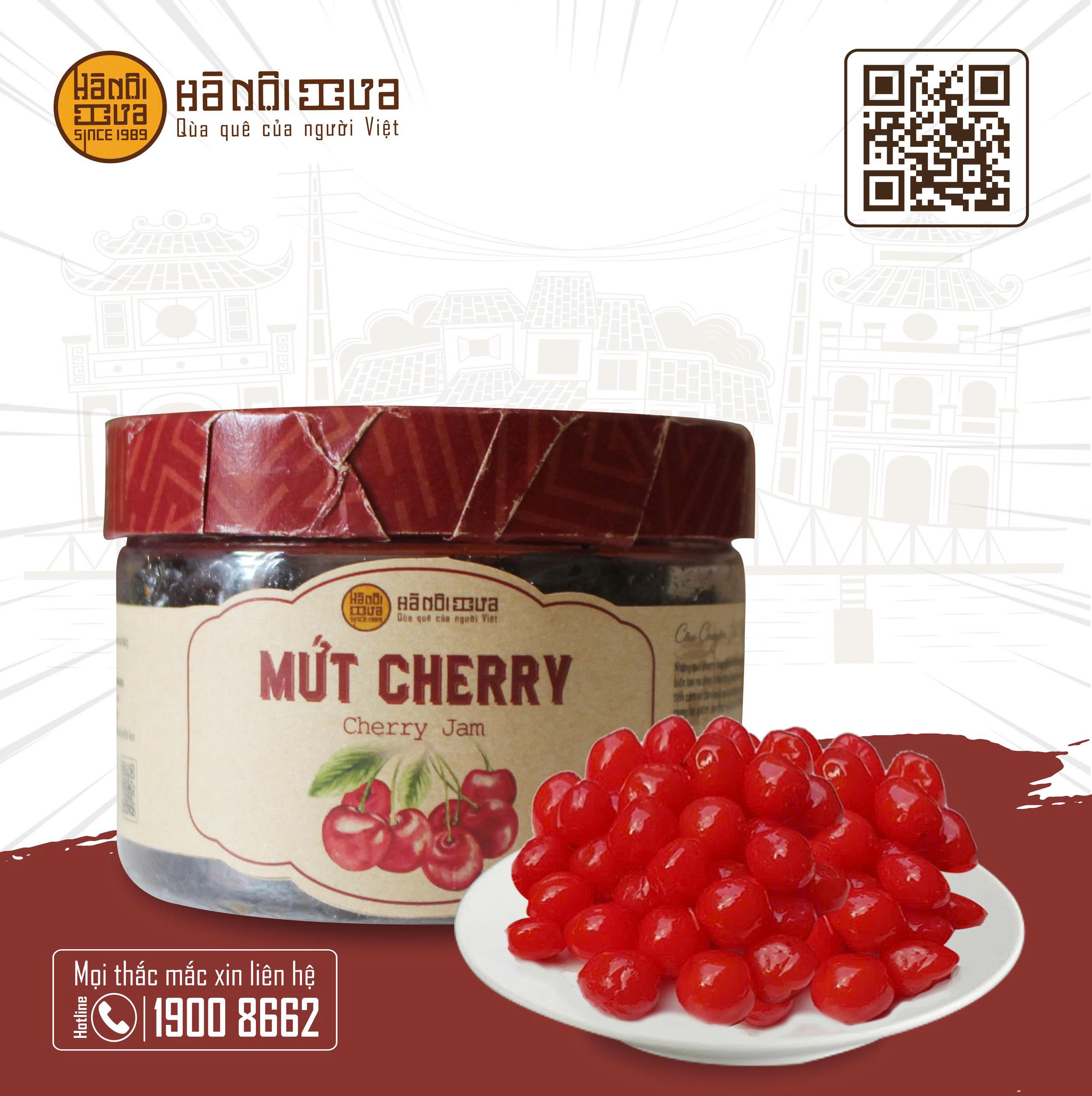 Ô mai mứt cherry