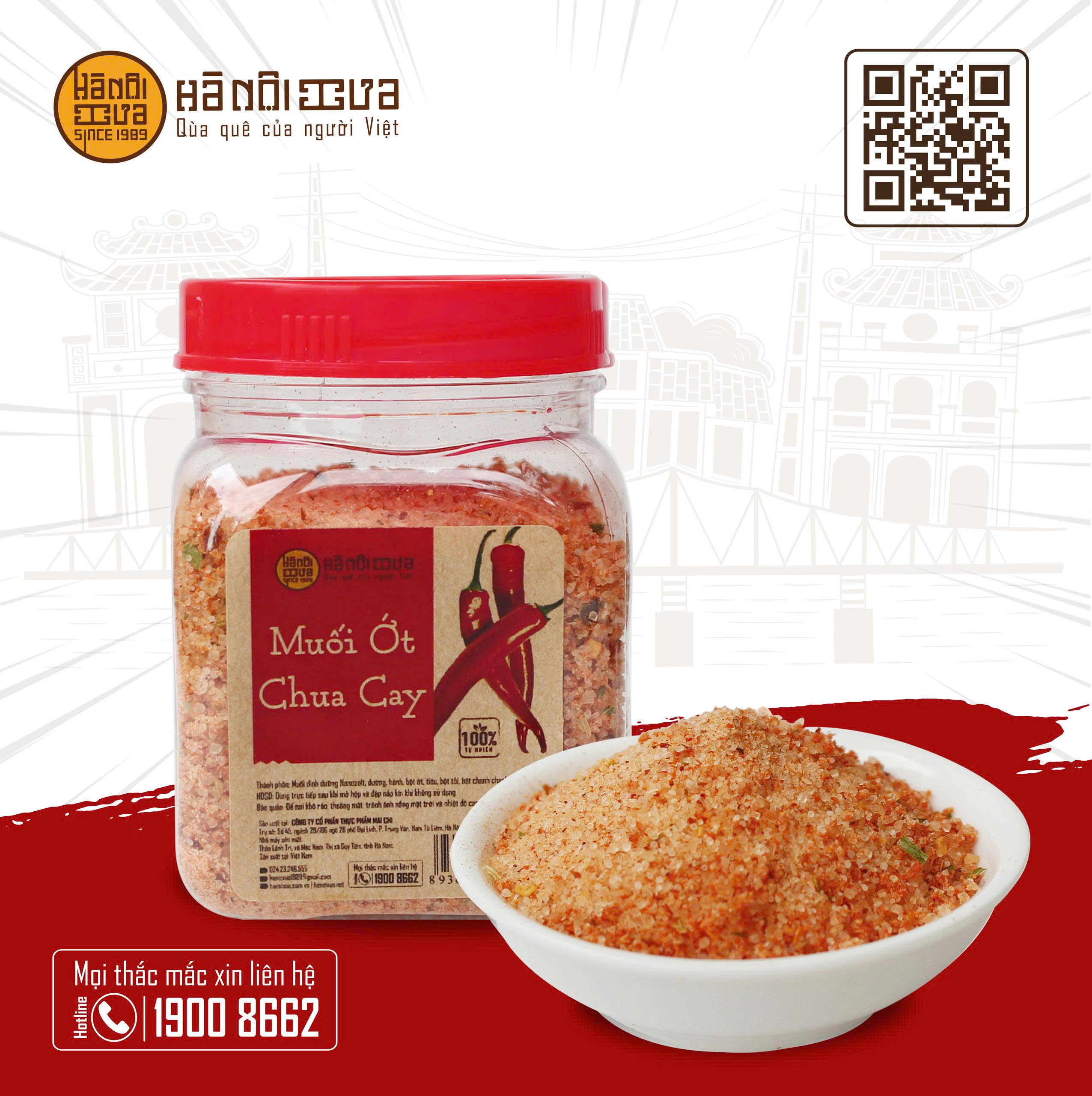 Muối ớt chua cay hanoixua 130g