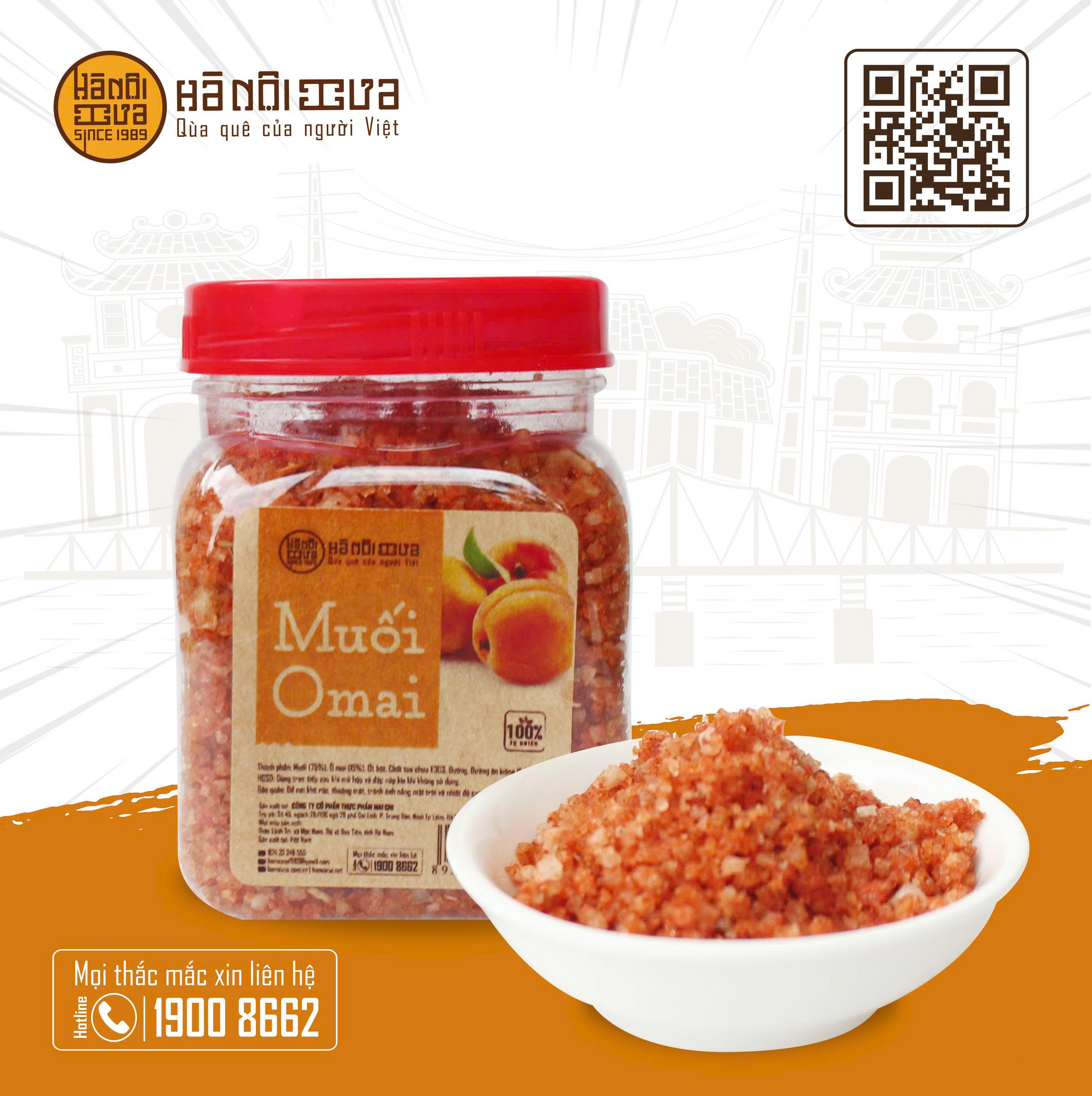 Muối ô mai hanoixua 130g