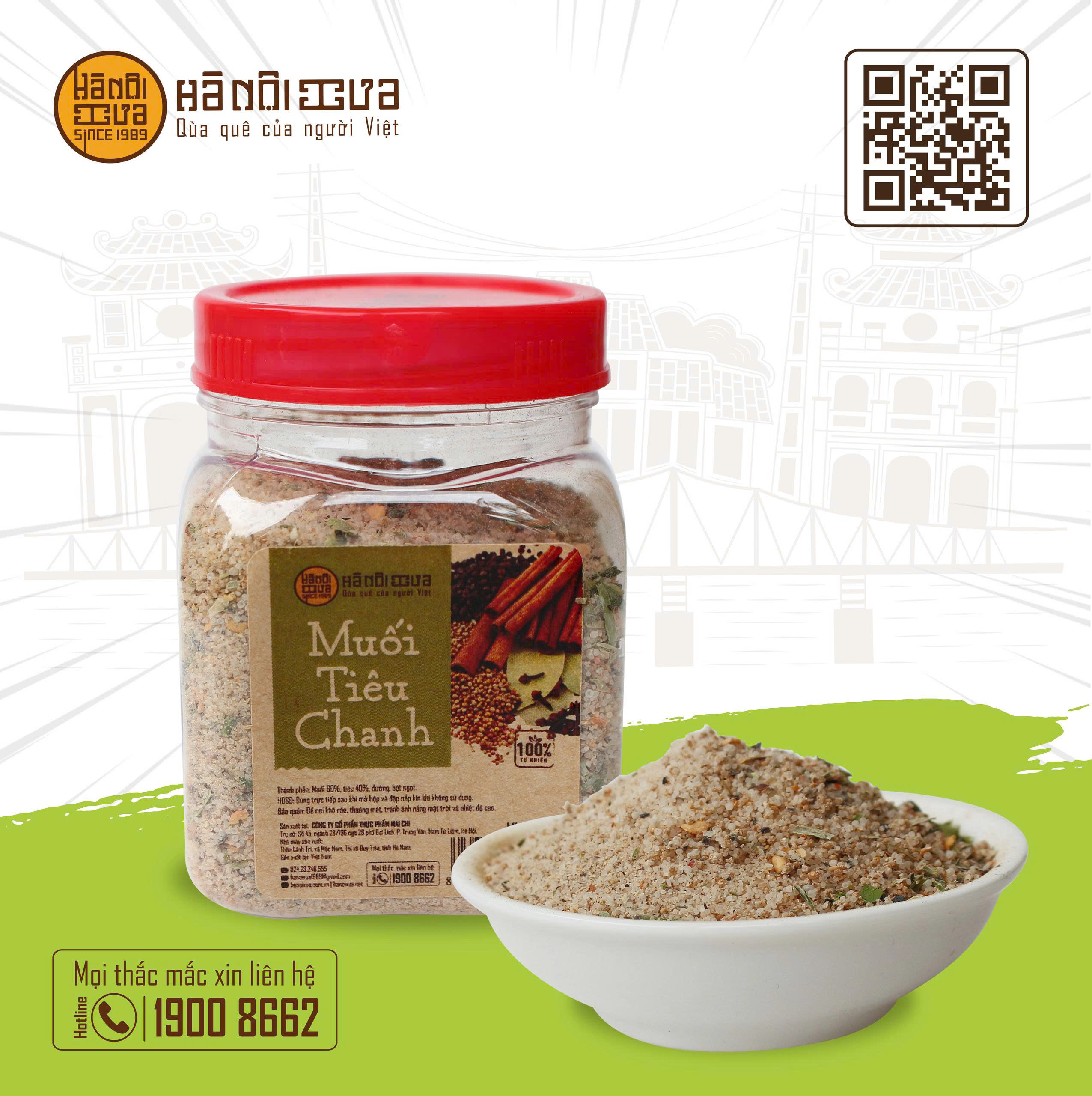 Muối tiêu chanh hanoixua 130g